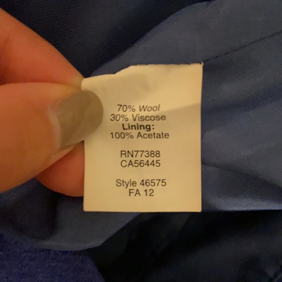 J.Crew Blue Wool-Blend Pencil Skirt - Picture 5 of 6